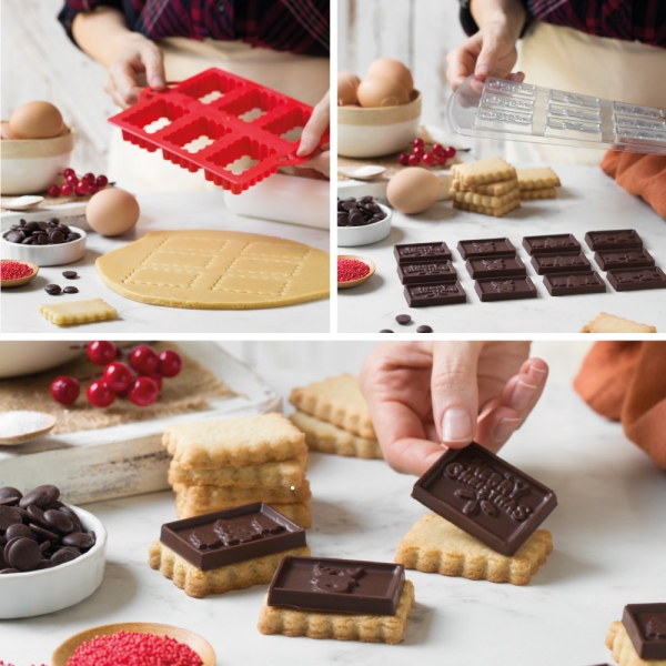 Set für Schokoladen Kekse - Weihnachten